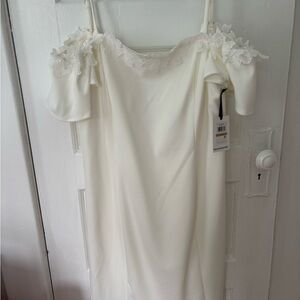 Elegant White Off-Shoulder Dress